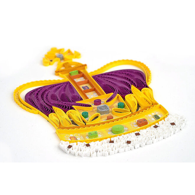 St. Edward's Crown Quilled Greeting Card