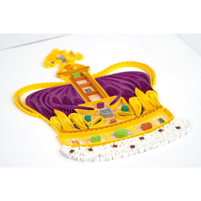 St. Edward's Crown Quilled Greeting Card