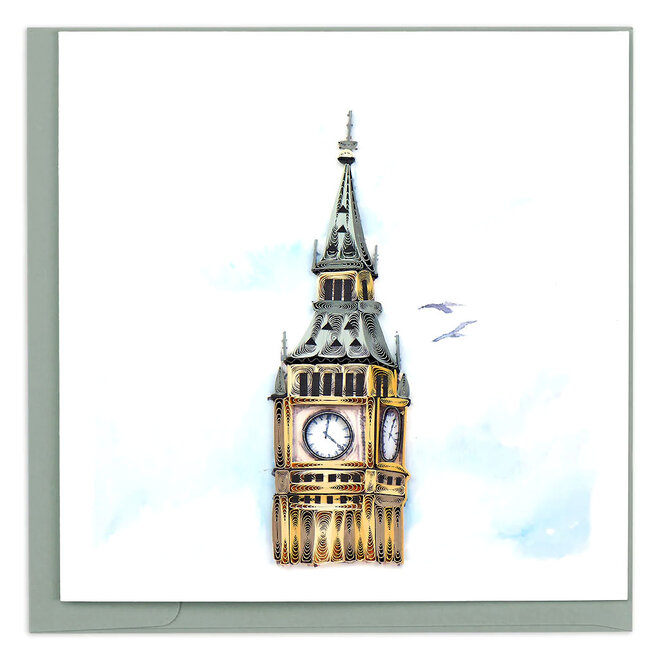 Big Ben Quilled Card