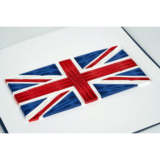 Union Jack Flag Quilled Greeting Card