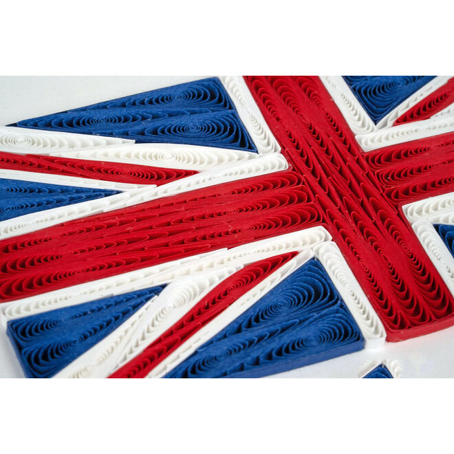 Union Jack Flag Quilled Greeting Card