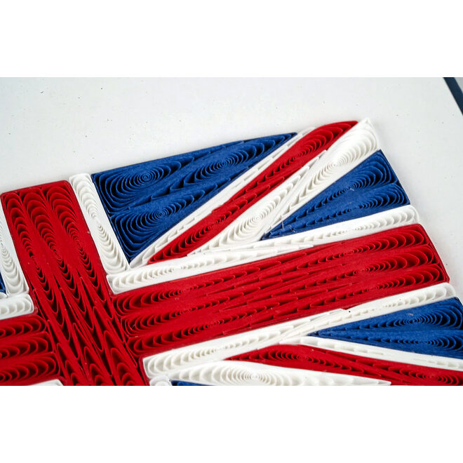 Union Jack Flag Quilled Greeting Card