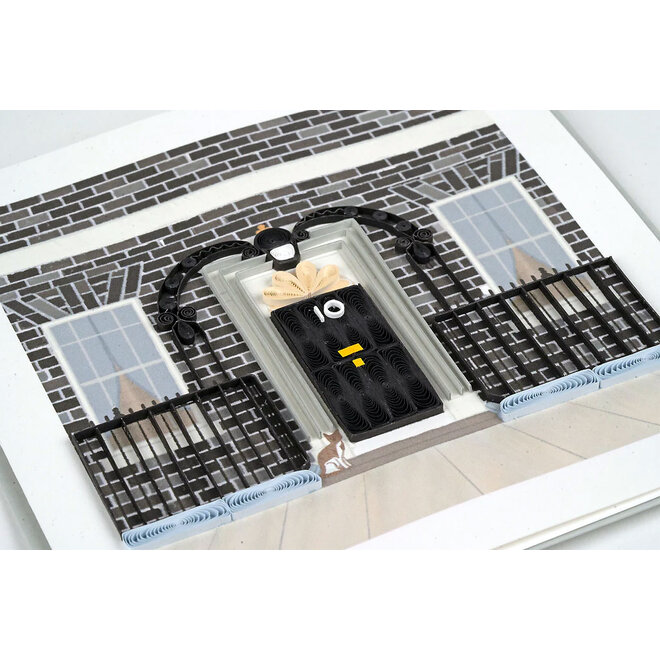 10 Downing Street Quilled Greeting Card