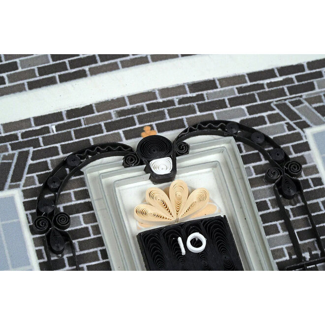 10 Downing Street Quilled Greeting Card