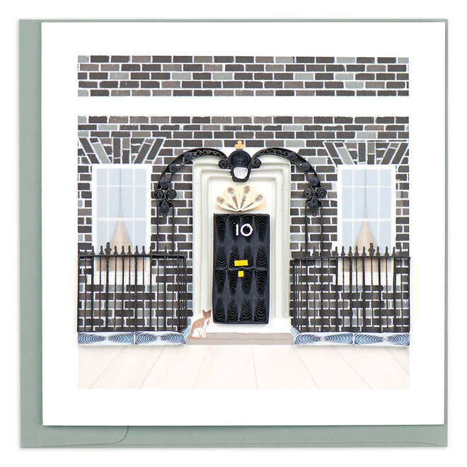 10 Downing Street Quilled Greeting Card