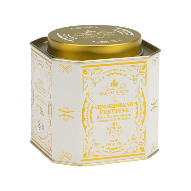 Harney & Sons Gingerbread Festival 30s Tin