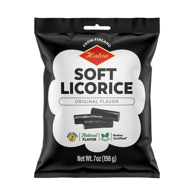 Halva European Style Black Licorice Bag