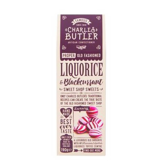Charles Butler Liquorice and Blackcurrant 190g