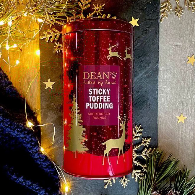 Dean's Sticky Toffee Pudding Shortbread Tin 150g