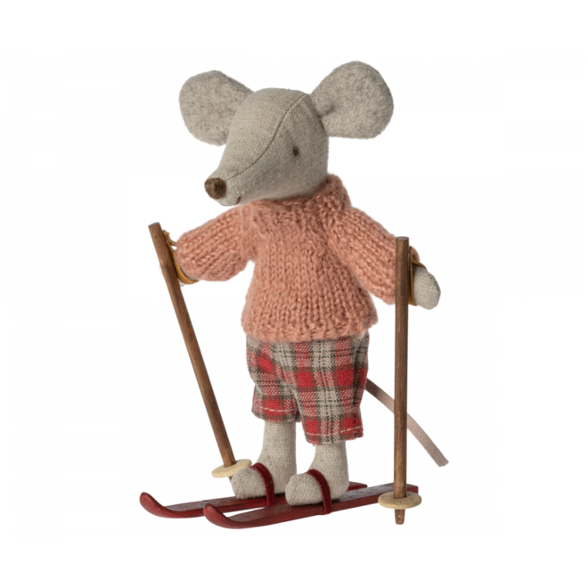 Winter Mouse with Ski Set, Big Sister