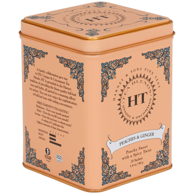 Harney & Sons Peaches & Ginger HT Tin 20s