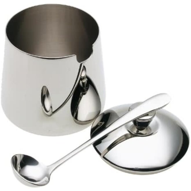 Frieling Sugar Bowl & Spoon with Mirror Finish
