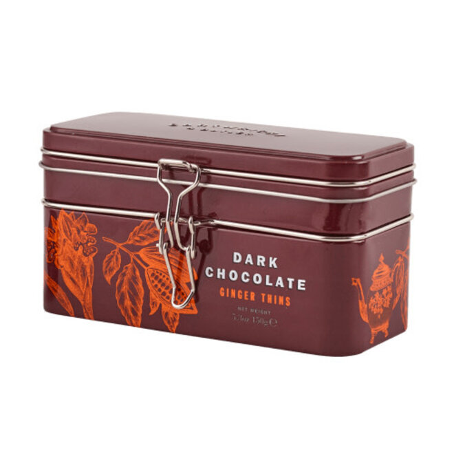 Cartwright & Butler Treasure Chest Tin with Dark Chocolate Ginger Thins