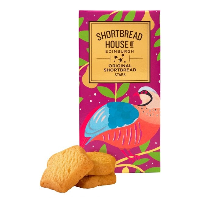 Shortbread House of Edinburgh Original Shortbread Partridge Stars