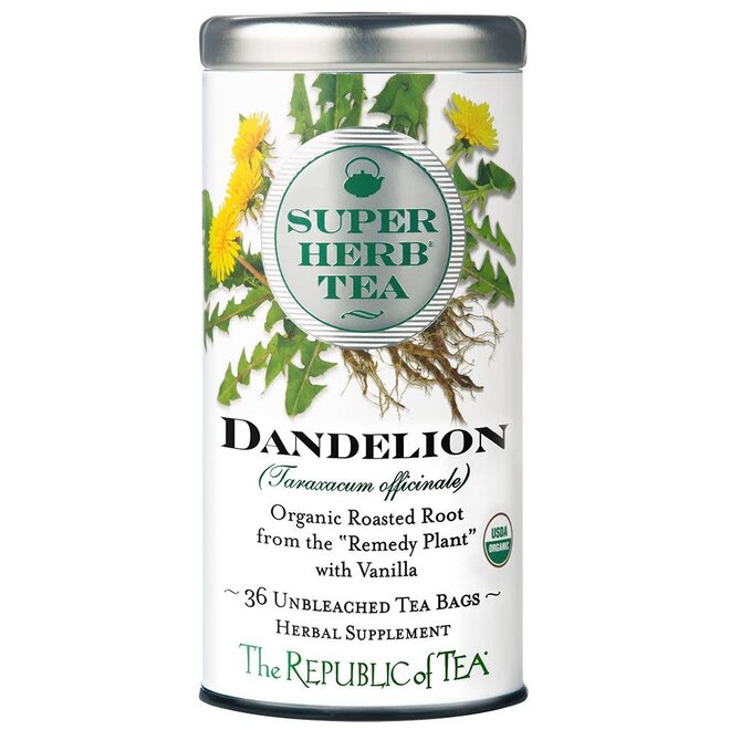 Republic of Tea Organic Super Herb Dandelion Herbal 36s