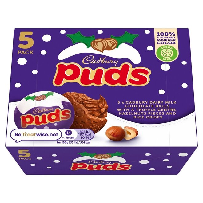 Cadbury Christmas Puds (5 Pack)