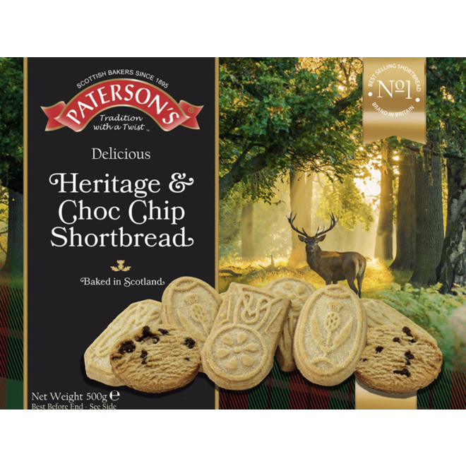 Paterson's Heritage Shapes & Belgian Chocolate Shortbread