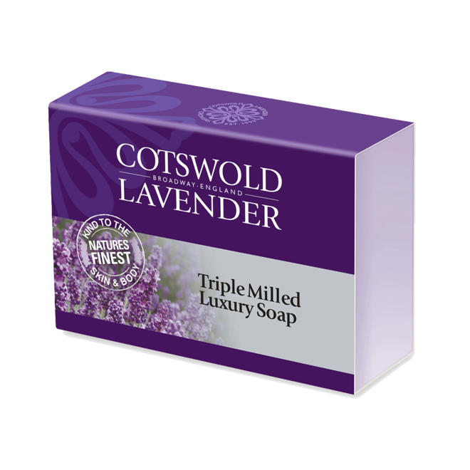 Cotswold Lavender Triple Milled Luxury Boxed Soap