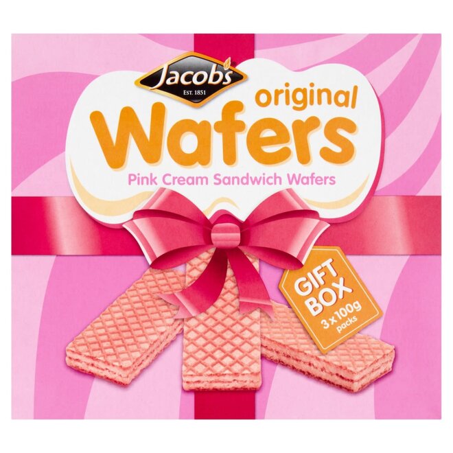 Jacob's Pink Wafers Gift Box