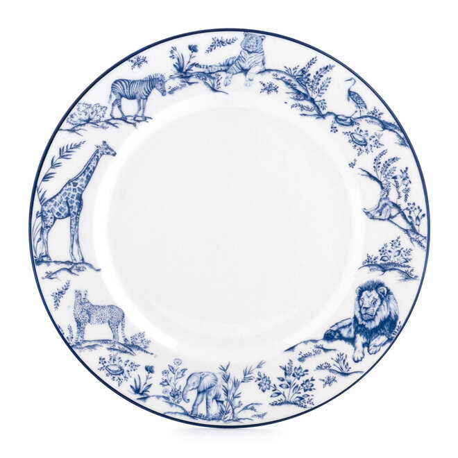 Nina Campbell Serengeti Multi Animal Salad Plate