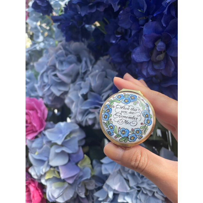 'When This You See, Remember Me' Enamel Box