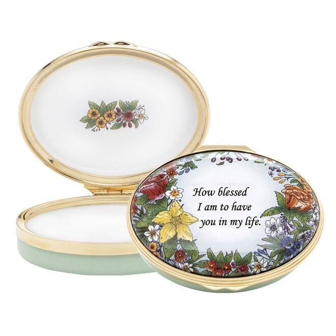 Halcyon Days 'How Blessed I Am' Enamel Box