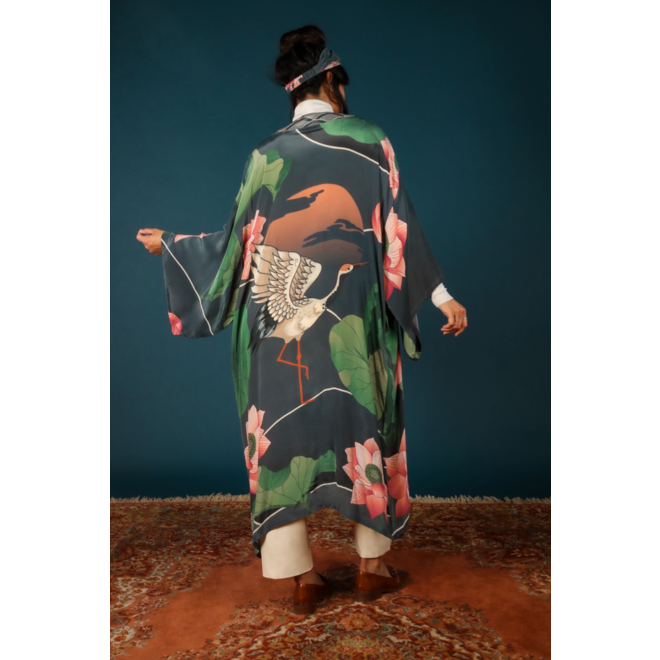 Powder Design Limited Folk Art Floral Kimono Jacket - Fern