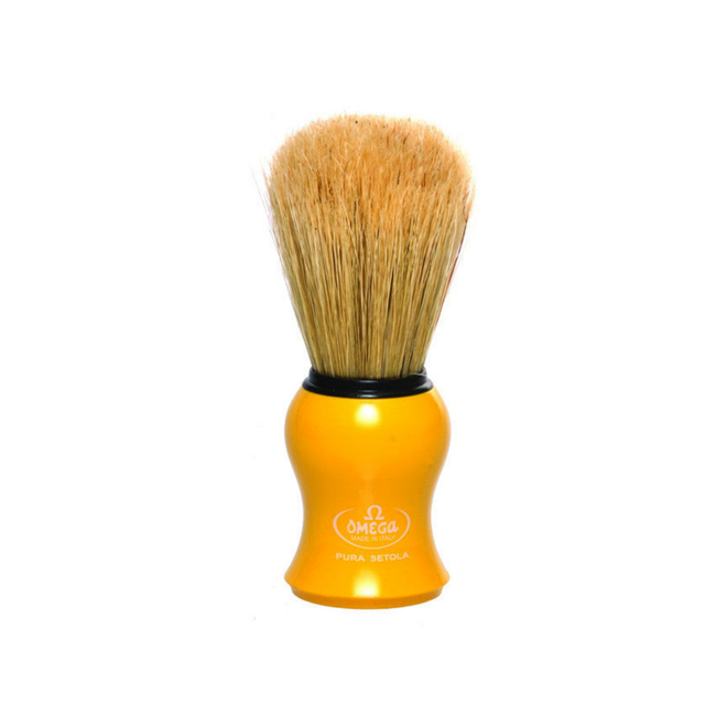 Omega Boar Bristle Shaving Brush (Yellow)