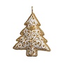 St. Nicolas White Velvet Floral Christmas Tree Ornament
