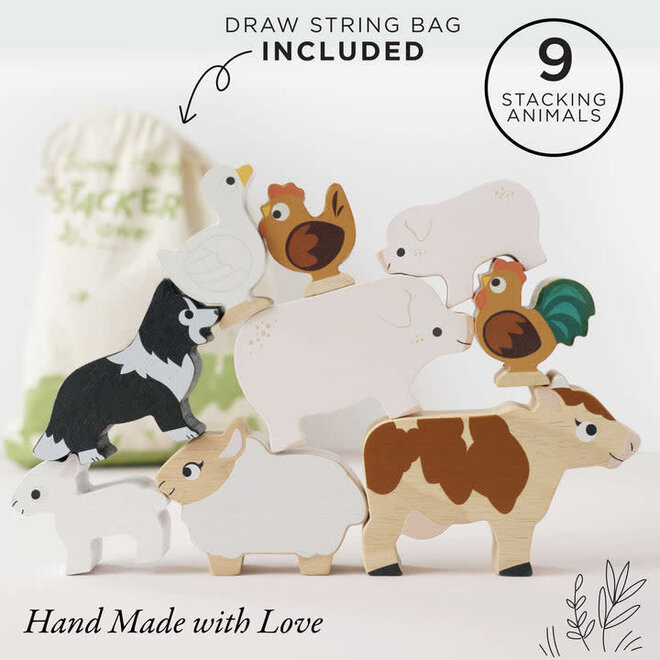 Stacking Farmyard Animals & Bag
