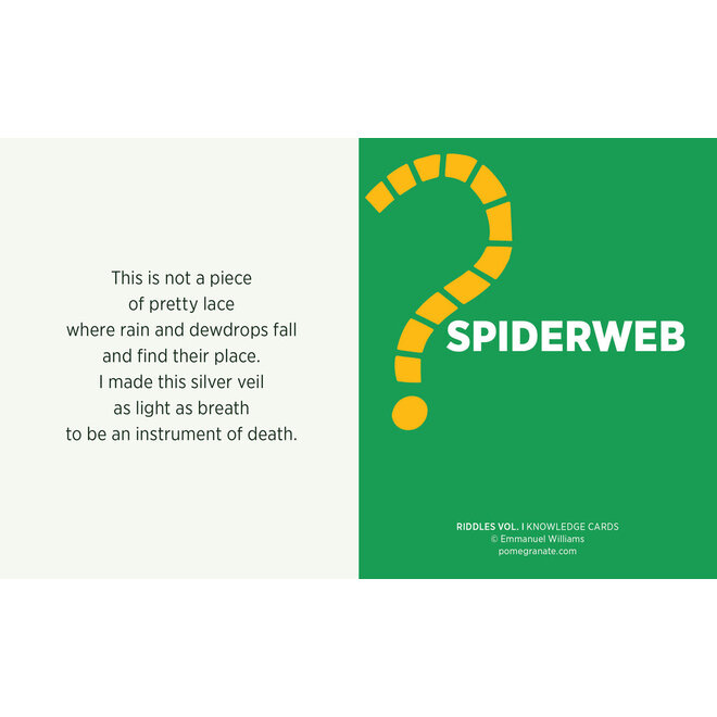 Riddles Volume I Knowledge Cards
