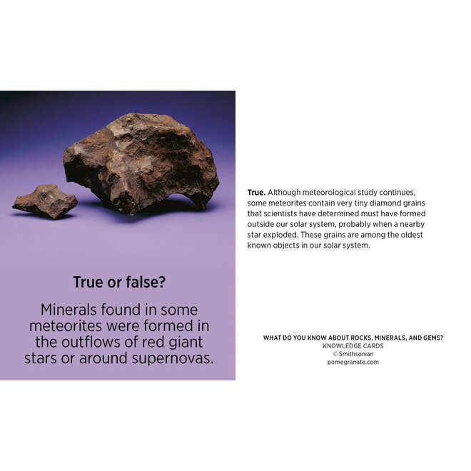 What Do You Know about Rocks, Minerals, & Gems? Knowledge Cards
