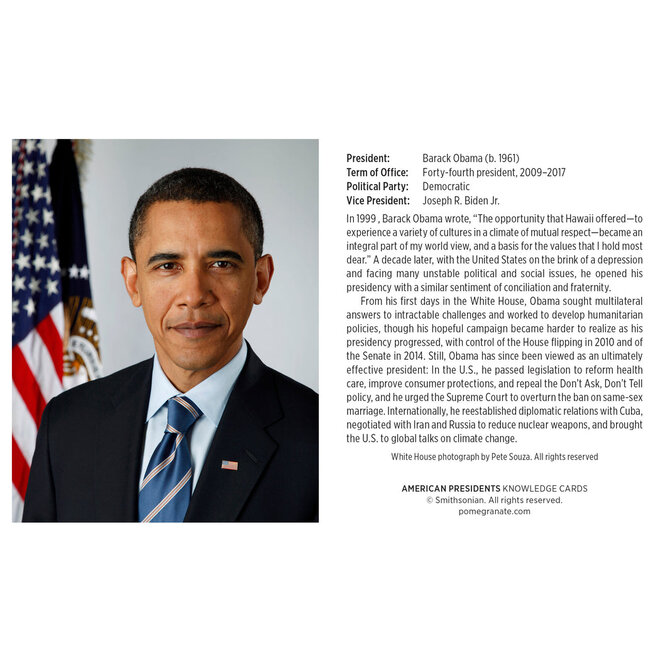 American Presidents Knowledge Cards