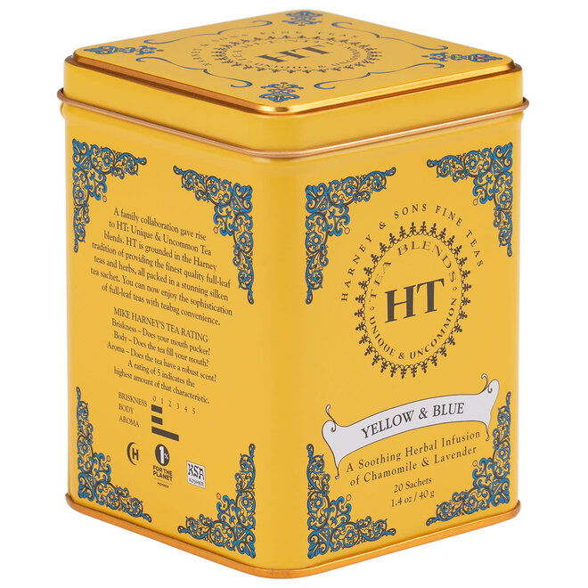 Harney & Sons Yellow & Blue Tin 20s