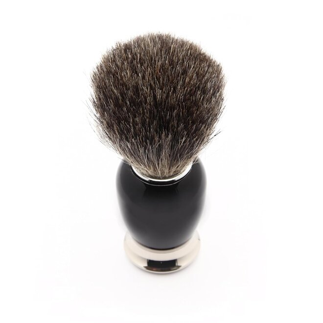 3 Piece Black Mach 3 Shaving Set (Pure Badger)