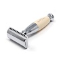 Edwin Jagger Ivory & Chrome Plated Double Edge Safety Razor
