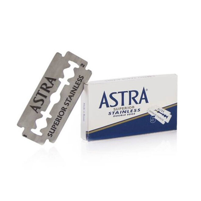 Astra Superior Stainless Double Edge Razor Blades (5 Pack)