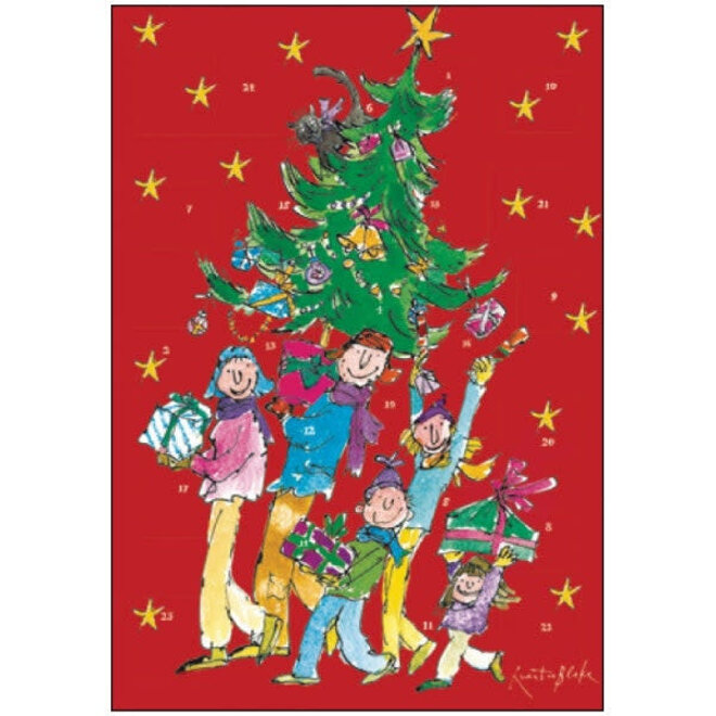 Carrying the Tree Paper Advent Calendars