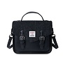 Harris Tweed Black Herringbone Mini Calton Satchel