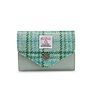 Harris Tweed Mint Tartan Small Clasp Purse