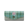 Harris Tweed Mint Tartan Large Clasp Purse