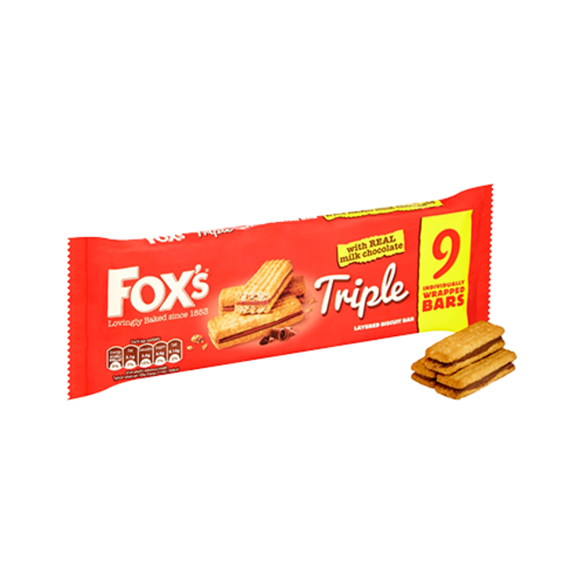 Fox's Triple Layered Biscuit Bar 7pk