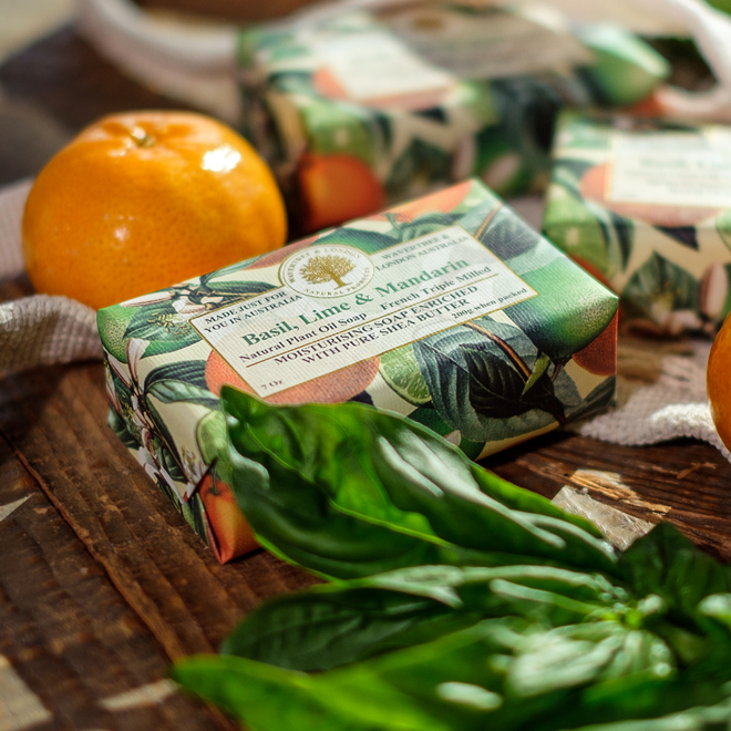 Basil, Lime & Mandarin Bar Soap