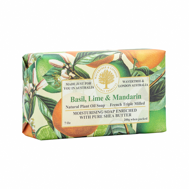 Wavertree & London Basil, Lime & Mandarin Bar Soap