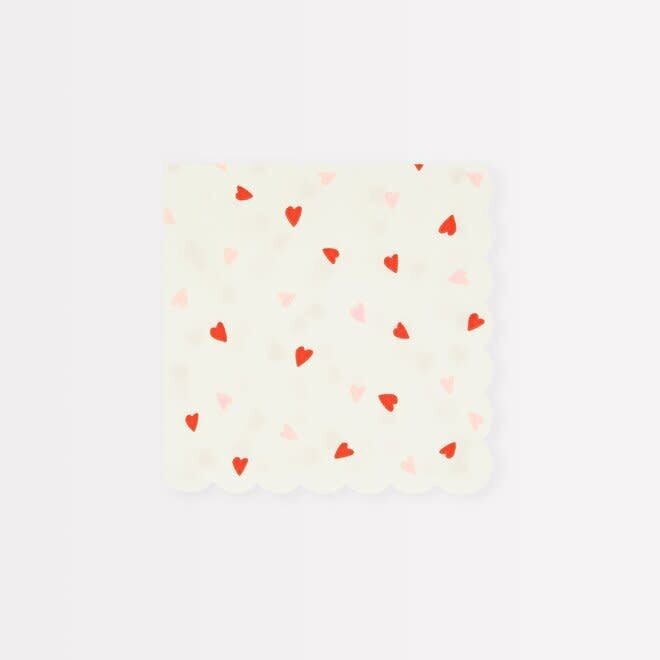 Heart Pattern Small Paper Napkins