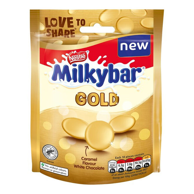 Milkybar Gold Buttons: Milkybar Releases Gold Buttons