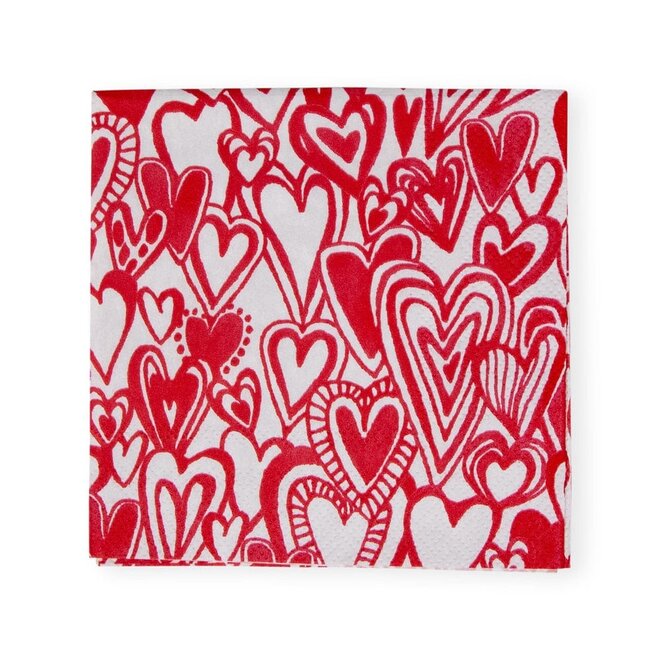 Groovy Love Paper Cocktail Napkin