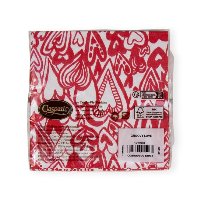 Groovy Love Paper Cocktail Napkin