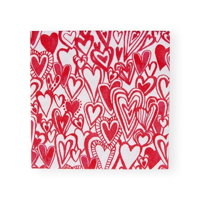 Groovy Love Paper Luncheon Napkin