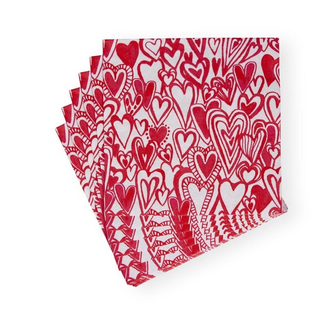 Groovy Love Paper Luncheon Napkin